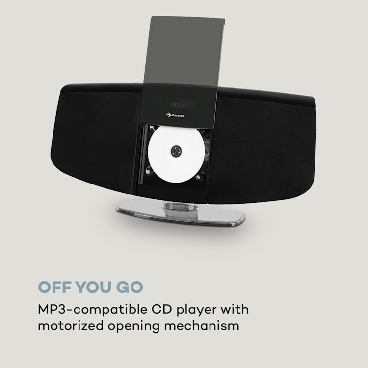 BlackMask Impianto Stereo Verticale CD Tuner FM e DAB+ BT nero