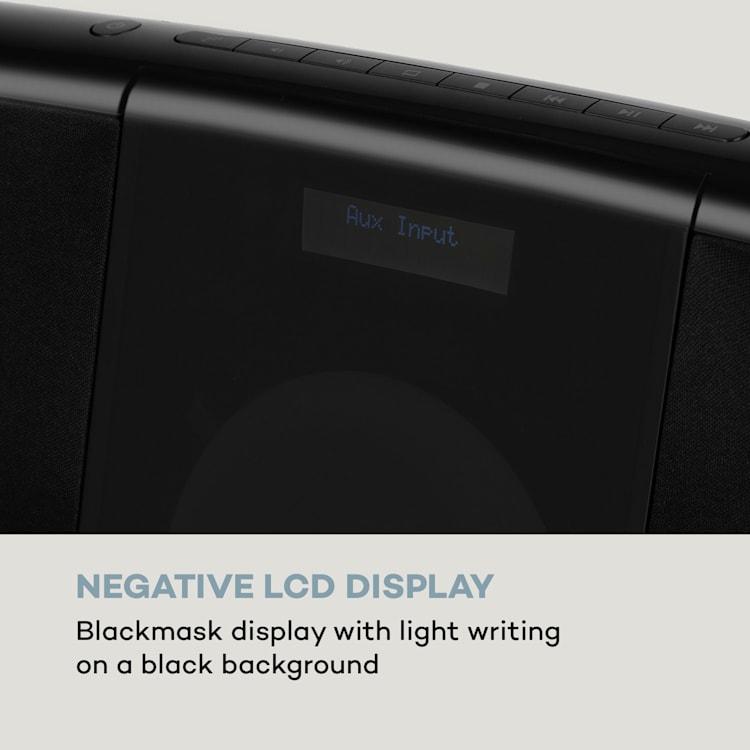 BlackMask Impianto Stereo Verticale CD Tuner FM e DAB+ BT nero