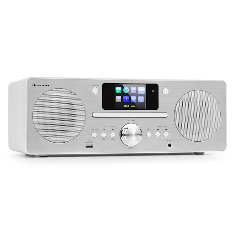 Harvard miniset internet-/DAB+ & FM radio CD speler bluetooth wit
