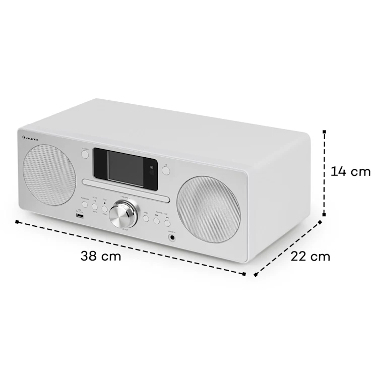 Harvard Kompaktanlage Internet-/DAB+ und UKW-Radio CD-Player Bluetooth 