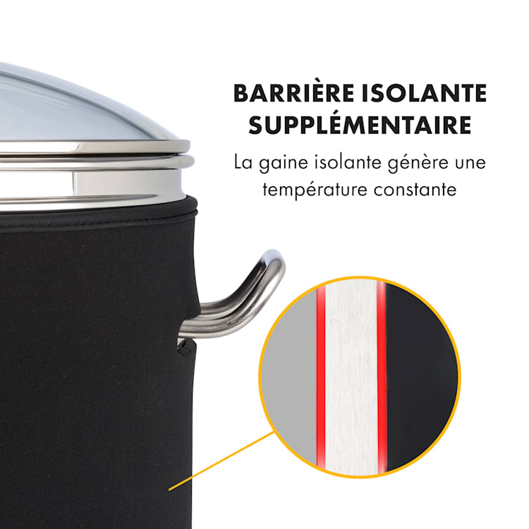 Mundschenk XXL Cuve 50 litres pour brassage de bière maison - Gaine is 50 L