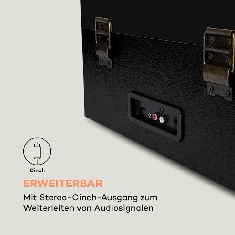 Sarah Ann DAB Plattenspieler 33/45/78 rpm DAB+/UKW-Radio Bluetooth Mit DAB+ und UKW-Radio