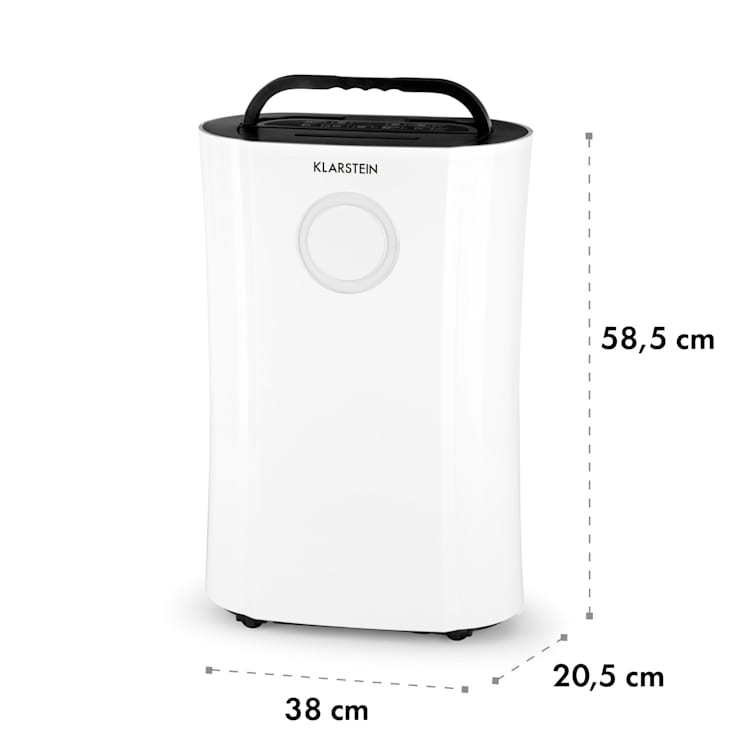 DryFy Pro Connect, обезвлажнител за въздух, WiFi, компресия, 20 l / d, 20 m², 370 W, бял Бял