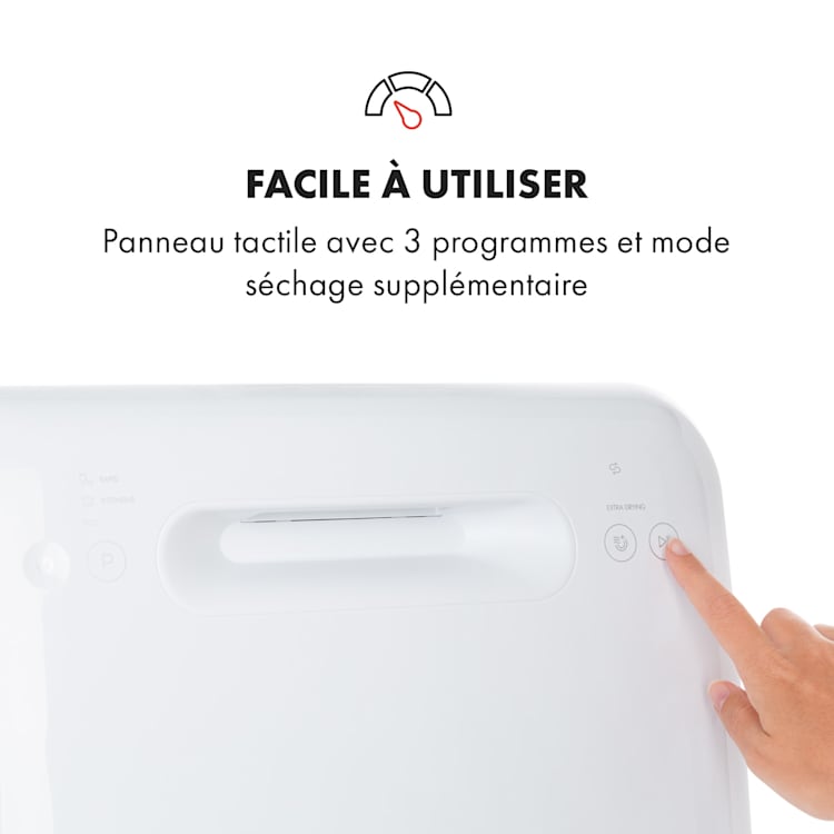 Lave-vaisselle Aquatica sur pied sans installation 2 couverts 860 W Blanc