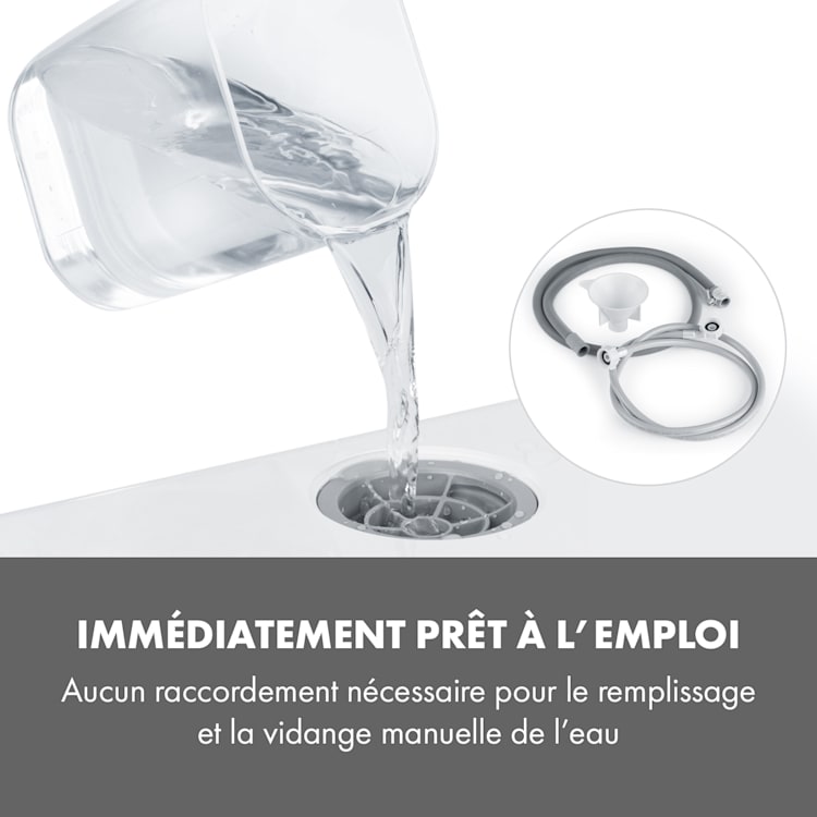 Lave-vaisselle Aquatica sur pied sans installation 2 couverts 860 W Blanc
