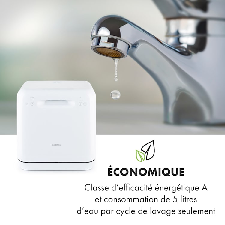 Lave-vaisselle Aquatica sur pied sans installation 2 couverts 860 W Blanc
