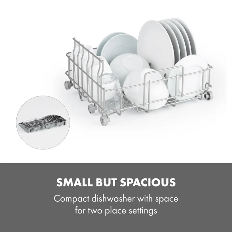 Aquatica Dishwasher free-standing installation-free 2 place settings 860W White