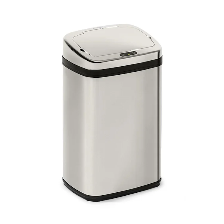 Cleansmann 30 Waste Bin Sensor 30 Litres for Bin Bags ABS Chrome-Plated 30 Ltr | Silver Metallic