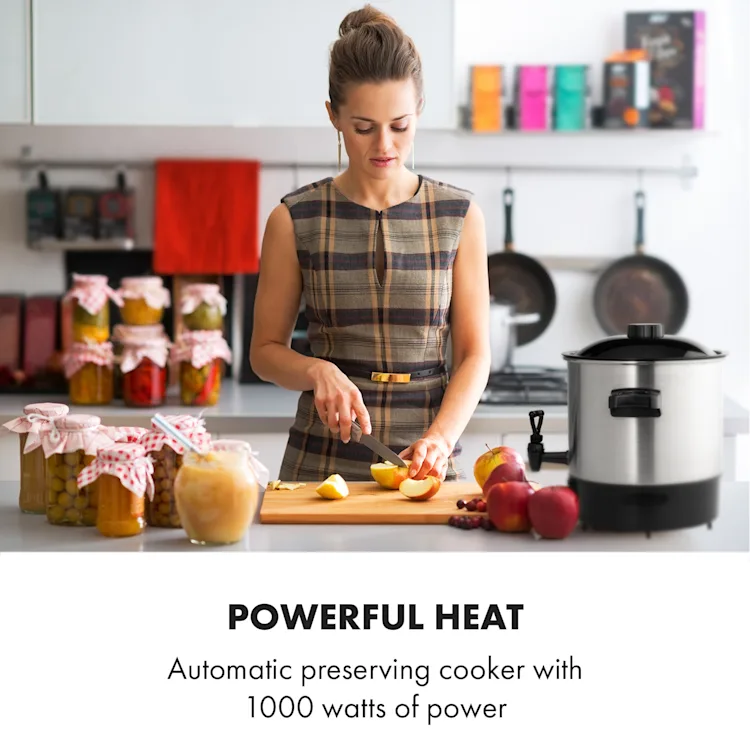 Biggie Eco Automatic Preserving Cooker & Beverage Dispenser 1000W 30-100 ° C Tap 9l Analogous | 9 Ltr | Stainless Steel