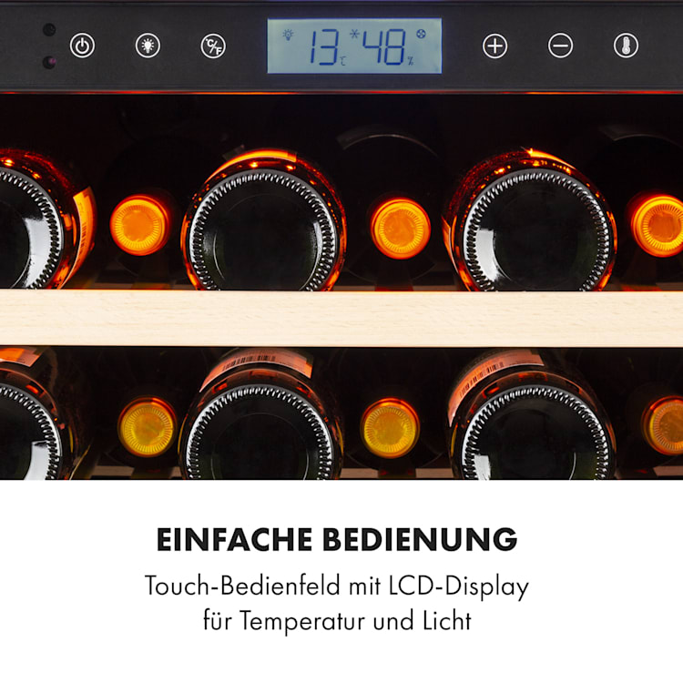 Vinovilla Grande 165 Built-in Uno Onyx Großraum-Weinkühlschrank 433 Liter 165 Fl. 433 Ltr | 1 Kühlzone