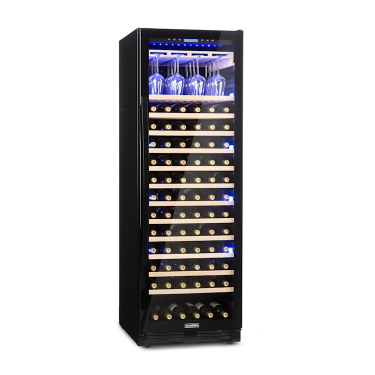 Vinovilla Onyx Grande, veľkoobjemová vinotéka, 433 l, 165 fliaš, čierna 165_bottles | 1 chladiaca zóna | Čierna