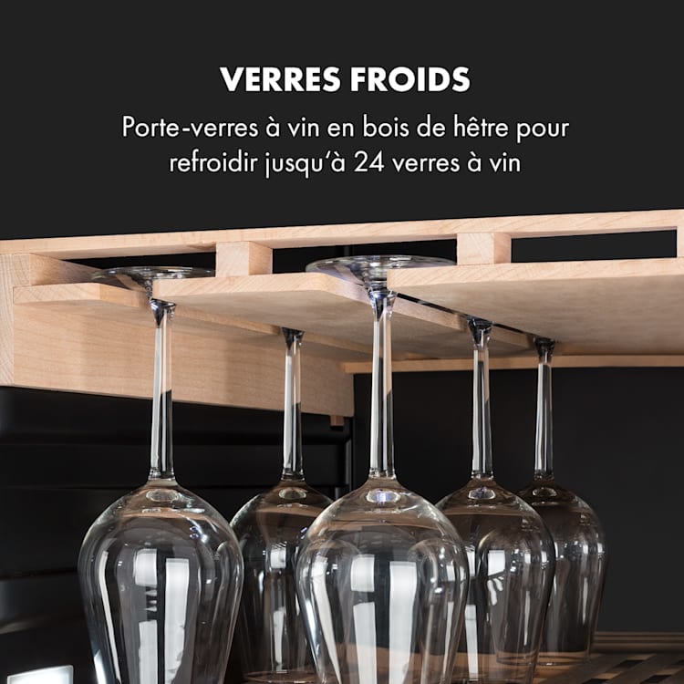 Vinovilla Grande 162 cave à vin Duo Onyx Edition encastrable 425 litres 162 bouteilles