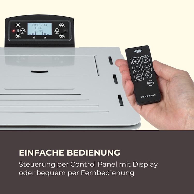 Energiewende Pelletofen 5/10 kW 5 Stufen Timer 18kg 250m³ Fernbedienung grau Grau