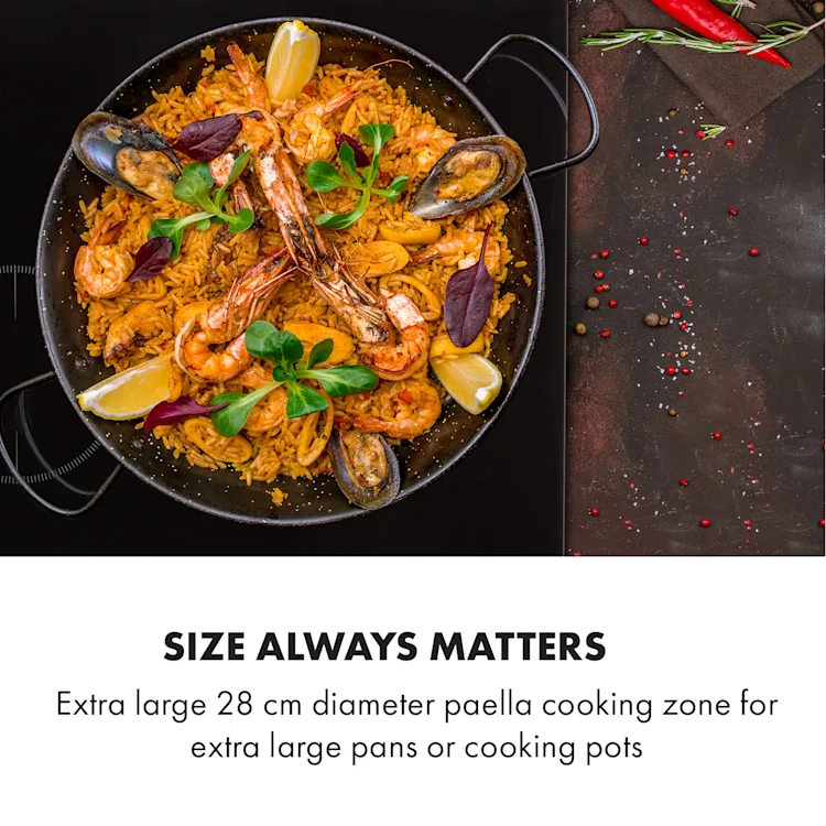 Delicatessa 3 Induction Cooktop 3 Zones 5800W Glass Ceramic Black