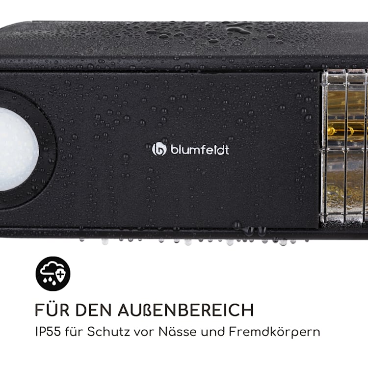 Gold Bar Shine Heizstrahler 2000W 2 x LED-Leuchte Aluminium