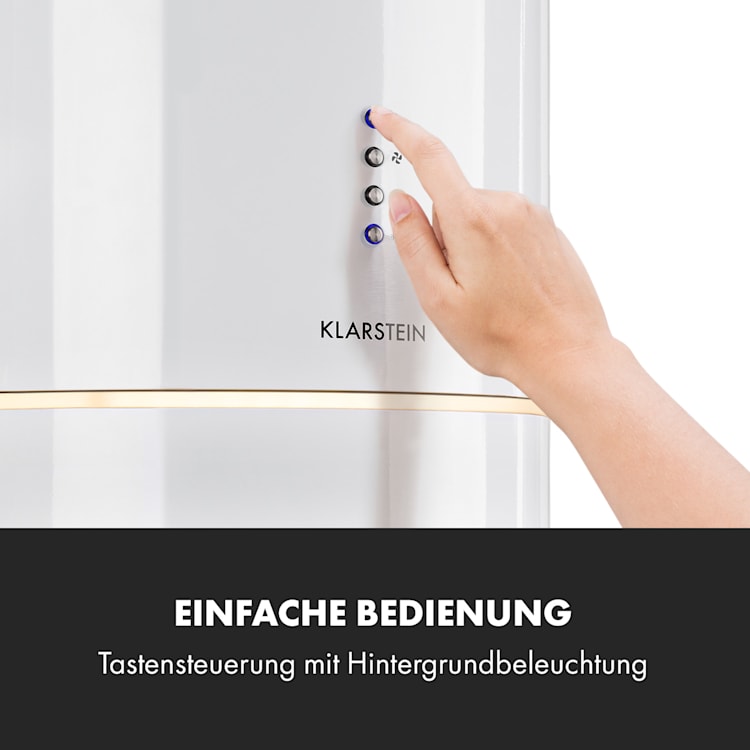 Tron Ambience Inselabzugshaube Ø38cm Umluft 540m³/h LED weiß Weiß
