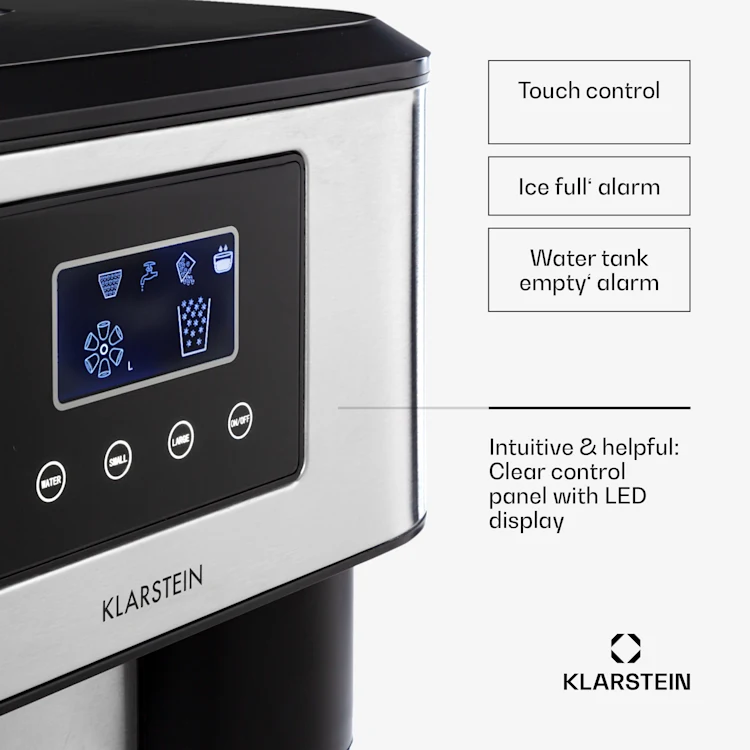 Ice Age Crush Ice Cube Machine 2 Sizes Crushed Ice Silver Silver