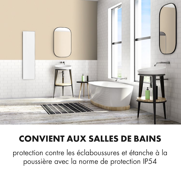 Wonderwall Air 36 radiateur infrarouge 120 x 30 cm 360 W Installation murale Télécommande 120 x 30 cm