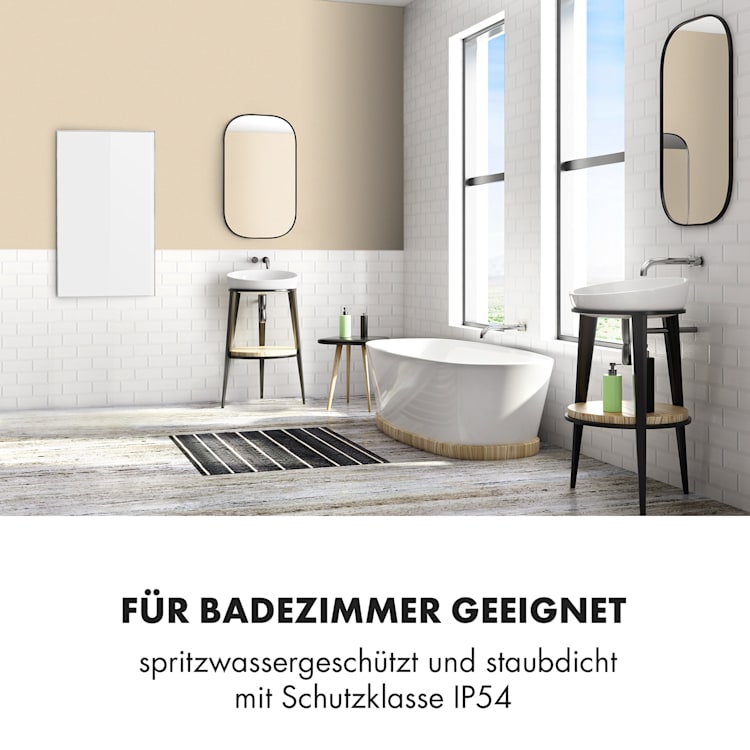 Wonderwall Air 60 Infrarotheizung 101x60cm 600W Wandinstallation Fernbedienung 101 x 60 cm
