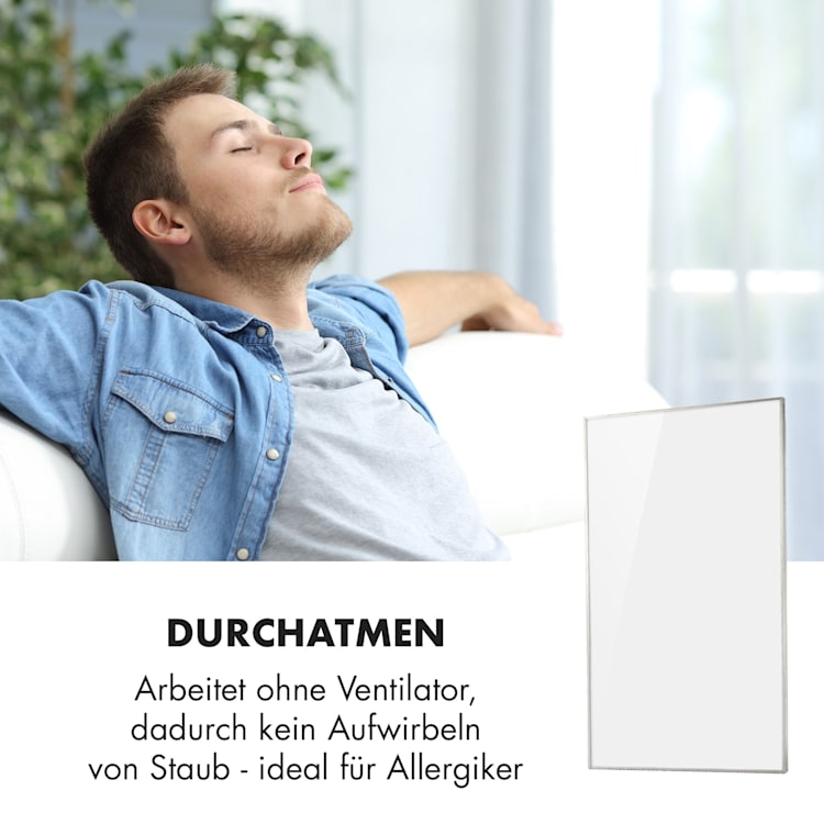 Wonderwall Air 60 Infrarotheizung 101x60cm 600W Wandinstallation Fernbedienung 101 x 60 cm