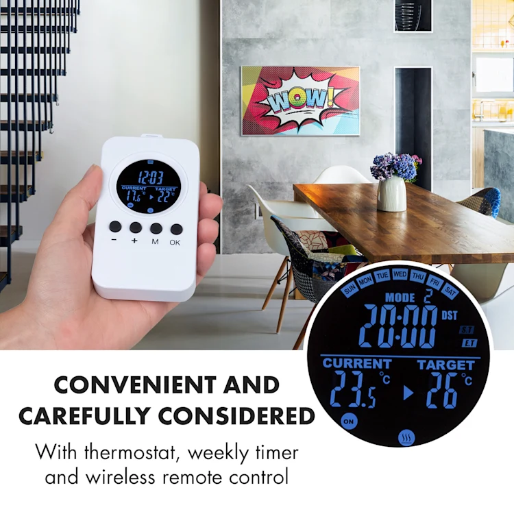 Air Art 60 infrared heater 101x60cm 600W wall installation remote control Design surface: pop art