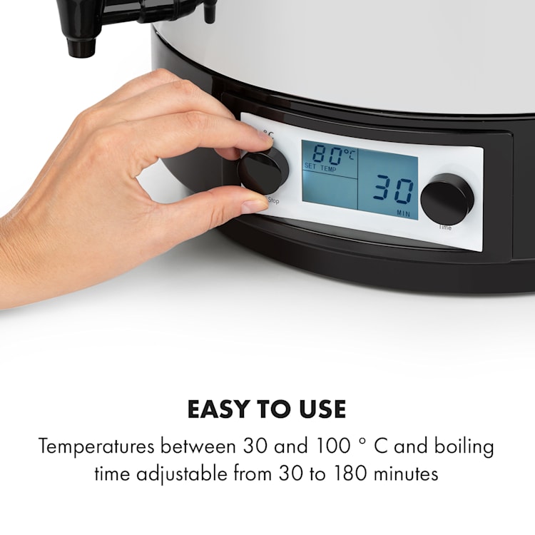KonfiStar 40 Digital Panela Elétrica C/ Dispensador de Bebidas 40L 2500 Watts 100°C 180min 40 L