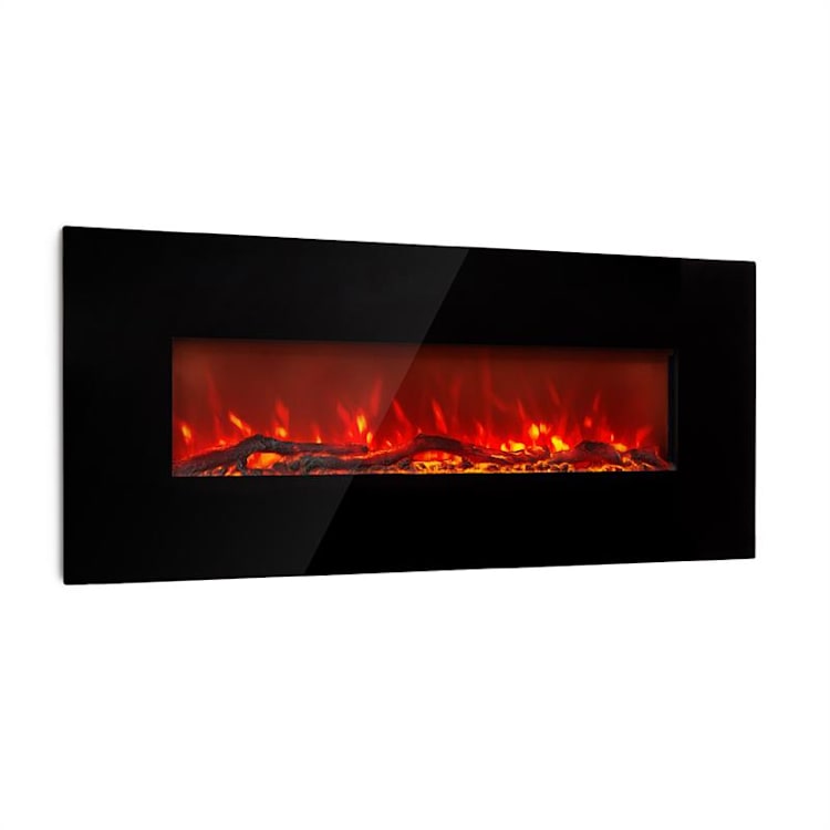 Chimenea eléctrica larga Lausanne 1600W 2 ajustes de calor 128 cm