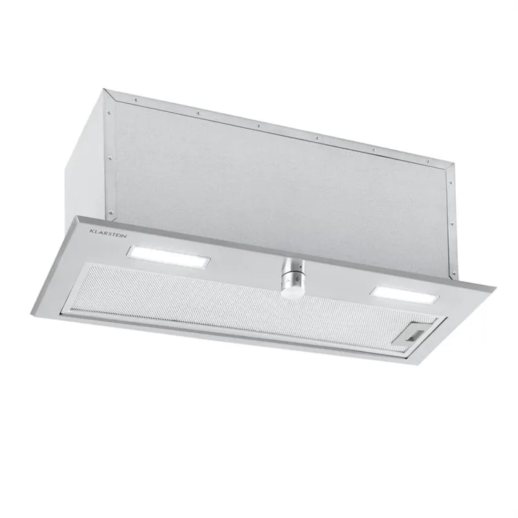 Simplica Extractor Hood Recessed 70cm Exhaust Air: 400 m³ / h LED Stainless Steel 70 cm