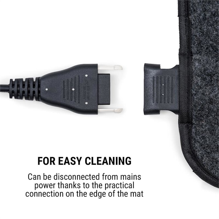 Magic Carpet DLX Tappeto Riscaldante 40x98cm 100 W 4 Temp. Timer antracite 40 x 98 cm