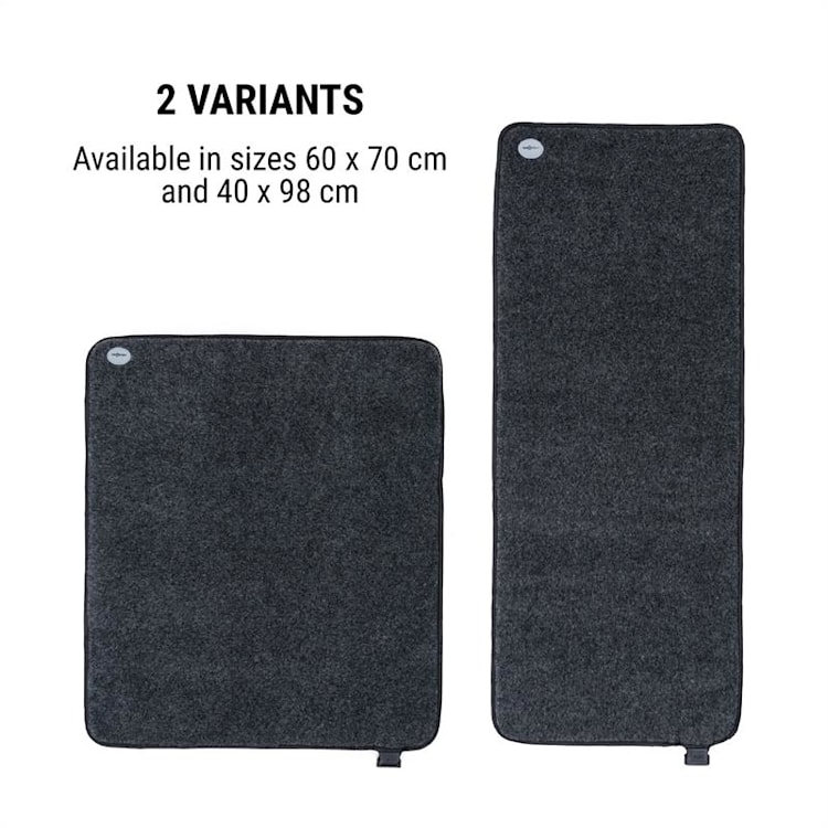 Magic Carpet DLX Tappeto Riscaldante 40x98cm 100 W 4 Temp. Timer antracite 40 x 98 cm