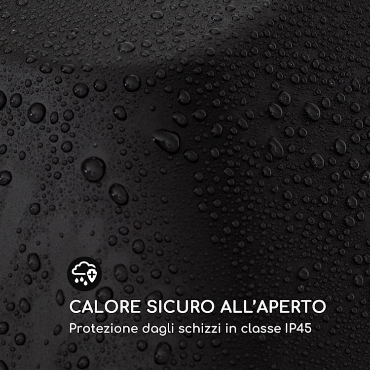 Heat Square Slim Radiatore di Calore 2000W IR ComfortHeat IP24 LED