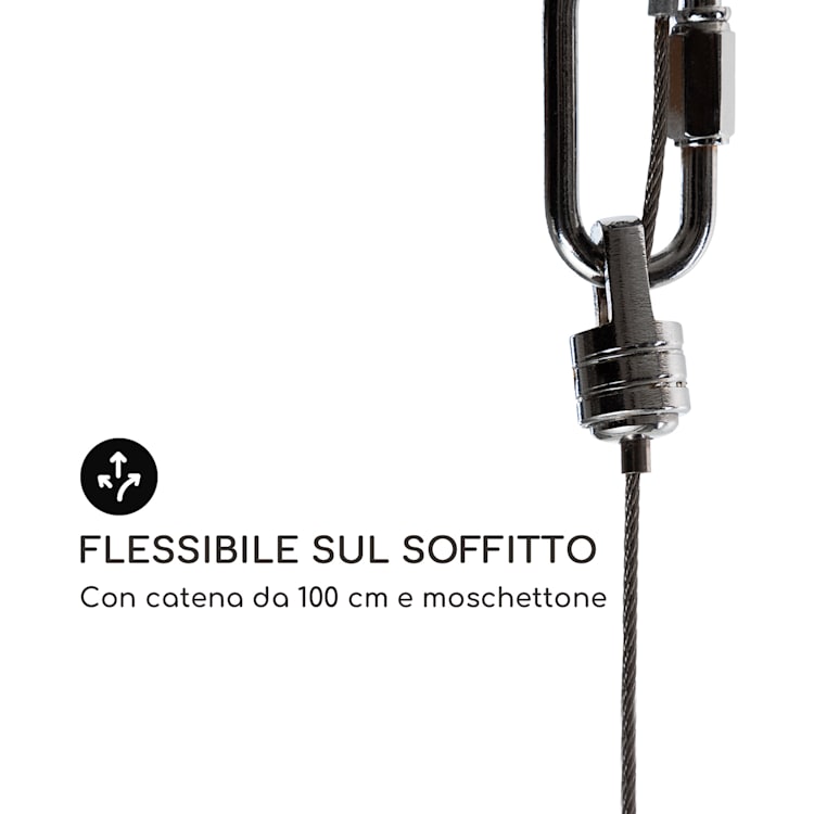 Heat Square Slim Radiatore di Calore 2000W IR ComfortHeat IP24 LED