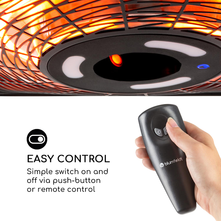 Heat Square Slim Radiador de Infravermelhos 2000W IR ComfortHeat IP24 LED