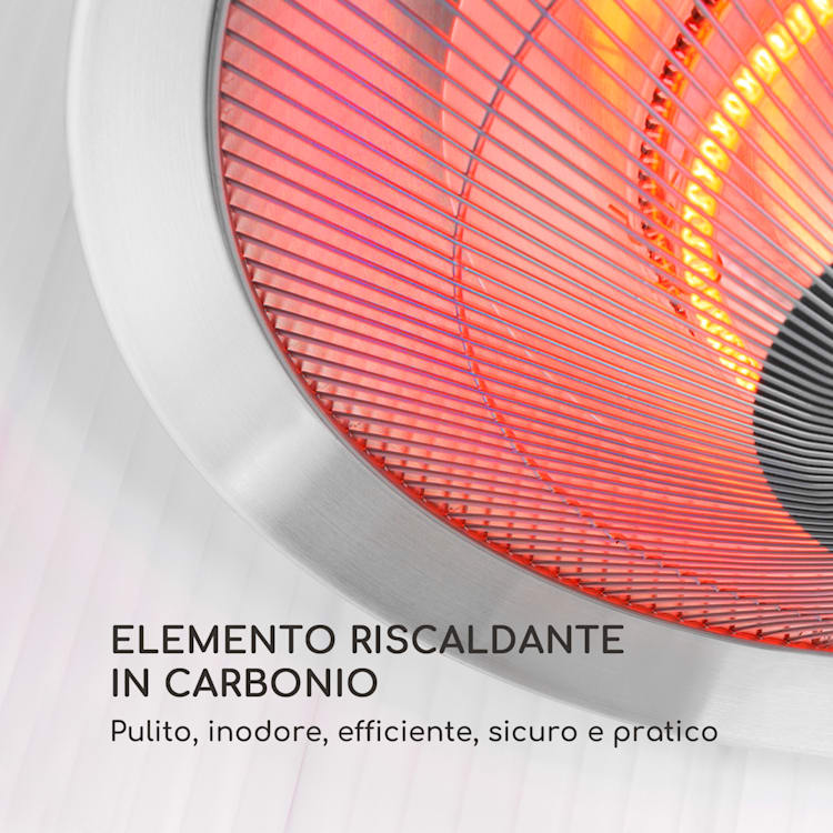 Venice Heat Radiatore di Calore 800/1000/1800W Telecomando bianco Bianco
