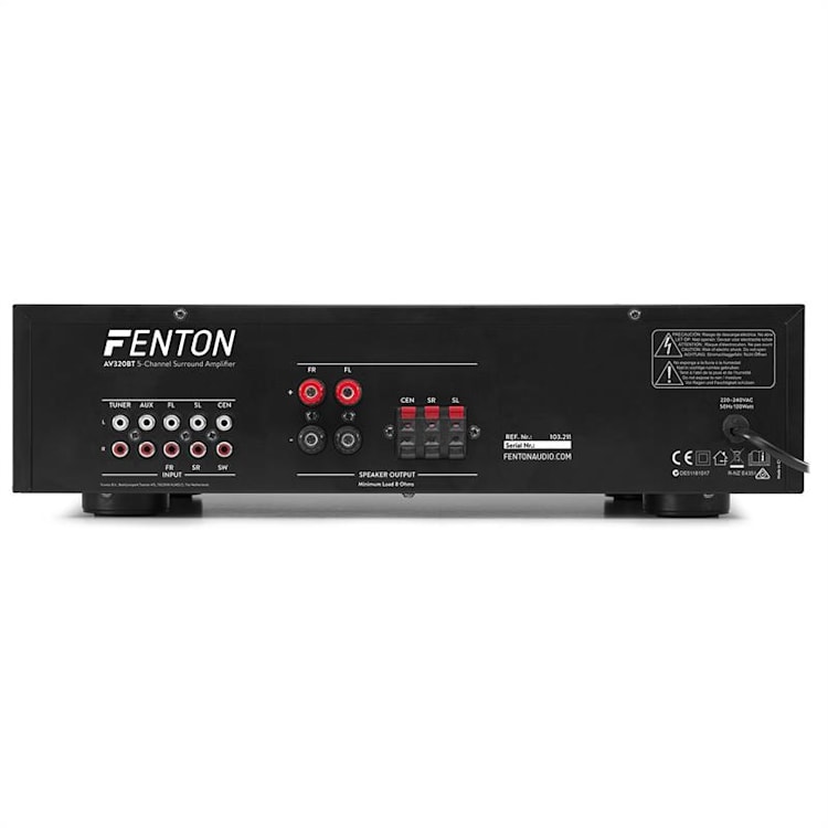 AV320BT surround-hifi versterker 200W RMS (2x100W bij 8 ohm) BT/USB/AUX