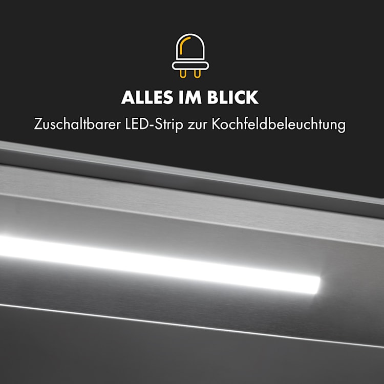 Royal Flush Eco Dunstabzugshaube 90 cm 576 m³/h A+ 90 cm | Schwarz