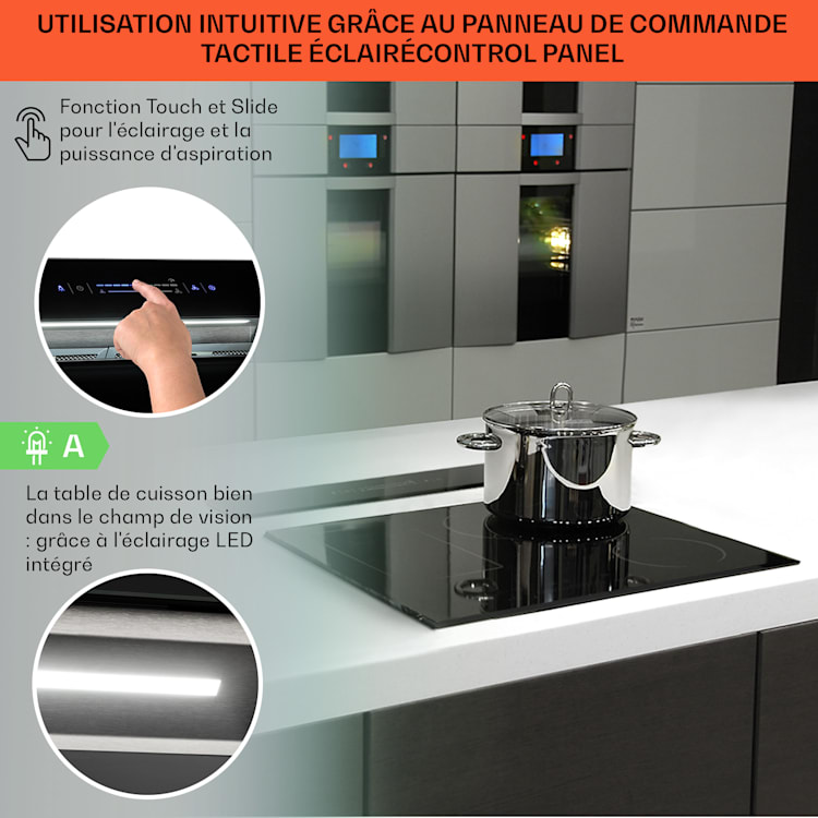 Royal Flush Eco afzuigkap 90 cm 576 m³/h A+ 90 cm | Zwart