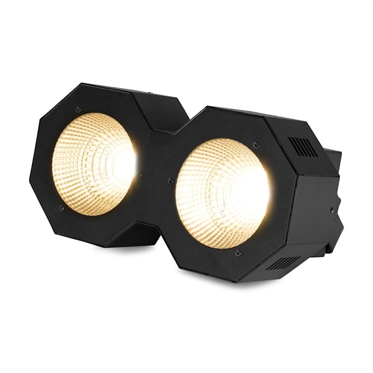 SB200, stage blinder, 2 x 50 W, COB LED diódy, teplá biela, pixel control, 6 DMX kanálov