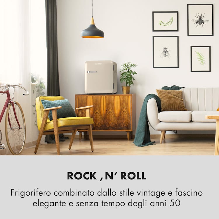 Audrey Mini - Frigorifero rétro, 48 L, 2 livelli