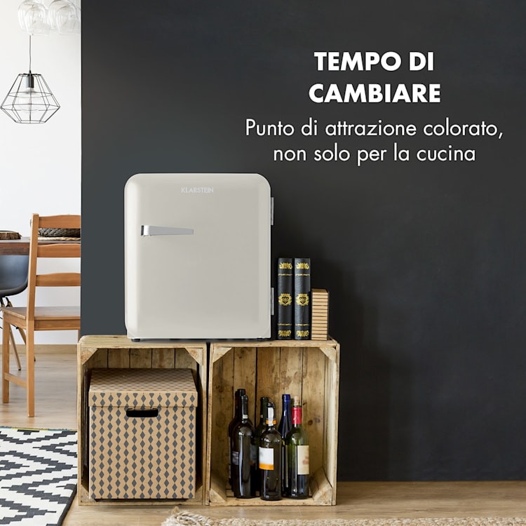 Audrey Mini - Frigorifero rétro, 48 L, 2 livelli