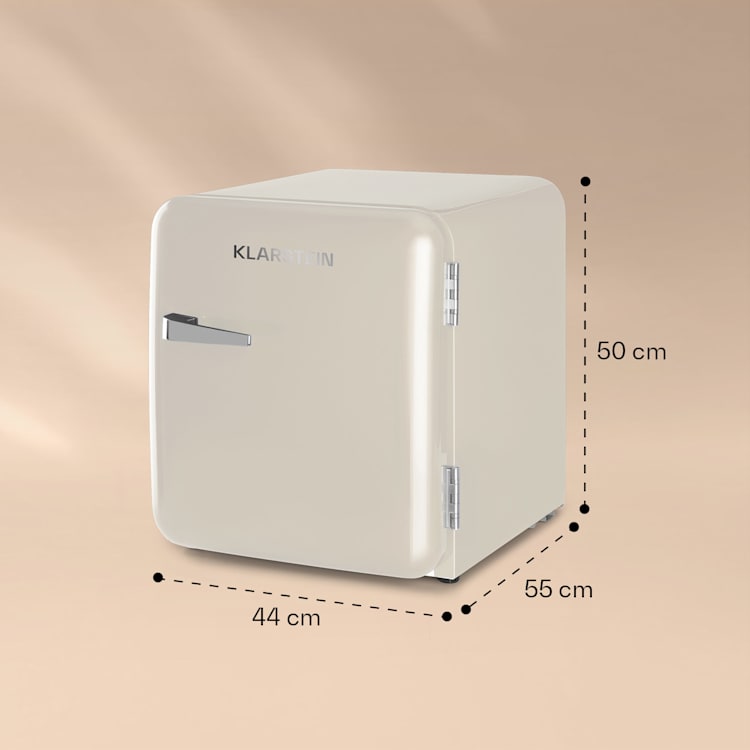Audrey Mini Retro Fridge 48l 2 Levels Creme