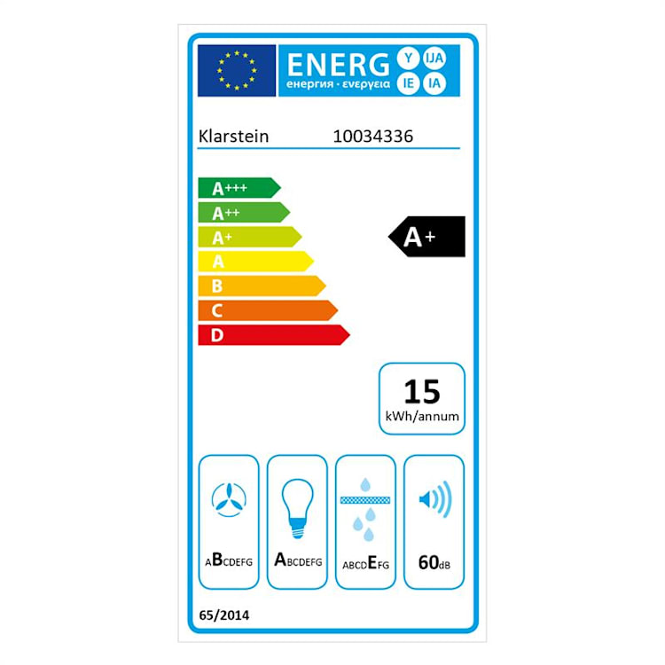 Royal Flush Eco Dunstabzugshaube 90 cm 576 m³/h A+ 90 cm | Weiß
