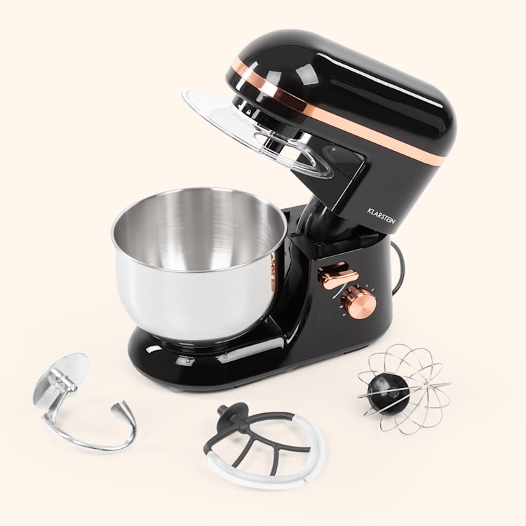 Bella Elegance Köksmaskin 2000 W / 2,7 hk / 5,2 liter ädelstål BPA-fri Svart
