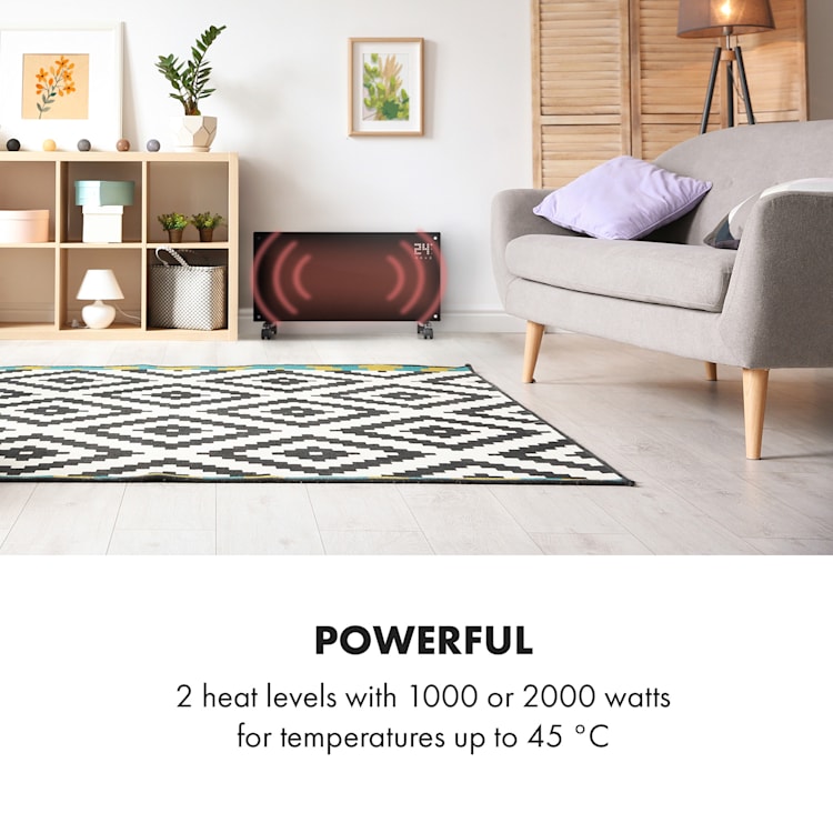 Bornholm Smart radiateur à convection 200 W WiFi Écran LED Minuterie IP24