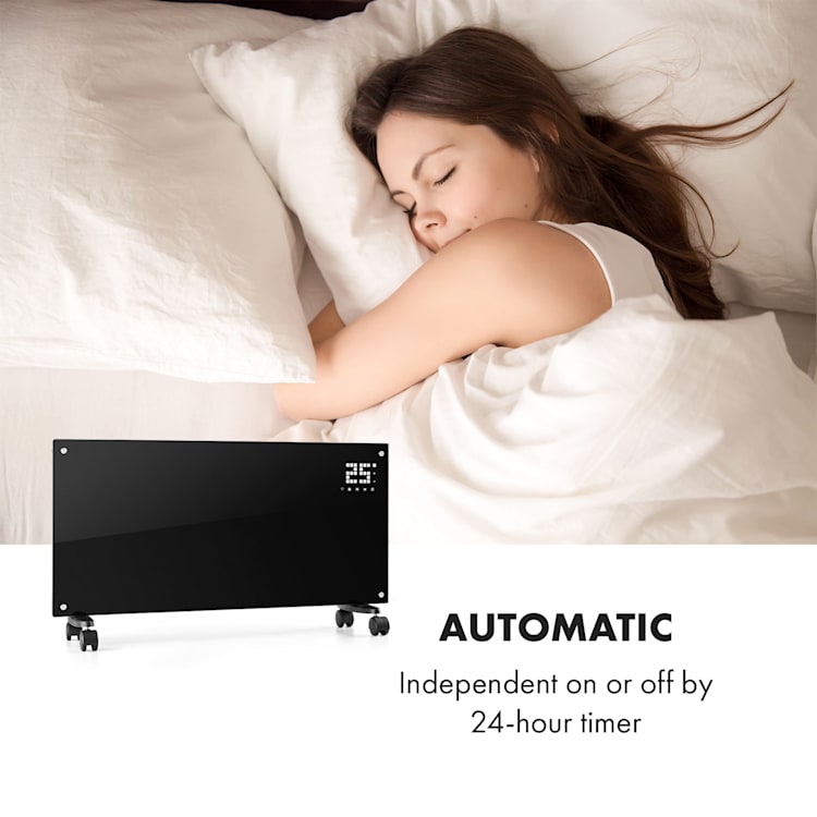 Bornholm Smart radiateur à convection 200 W WiFi Écran LED Minuterie IP24
