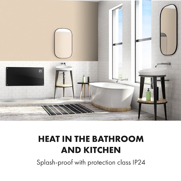 Bornholm Smart radiateur à convection 200 W WiFi Écran LED Minuterie IP24