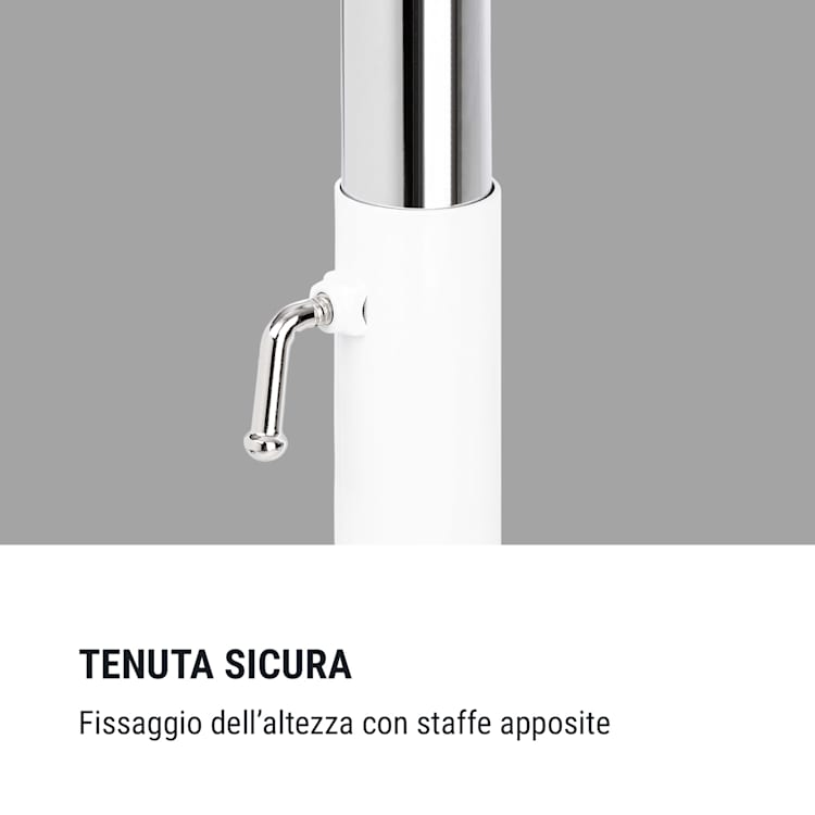 Bar Lerina Sbarra da Danza, Posizionamento Libero, 110x113 cm 38mmØ bianco Bianco