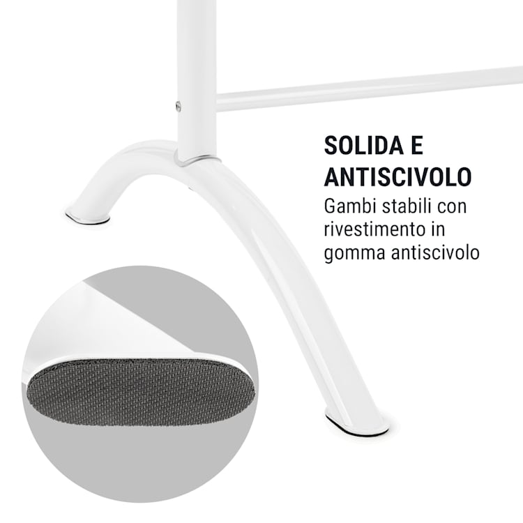 Bar Lerina Sbarra da Danza, Posizionamento Libero, 110x113 cm 38mmØ bianco Bianco