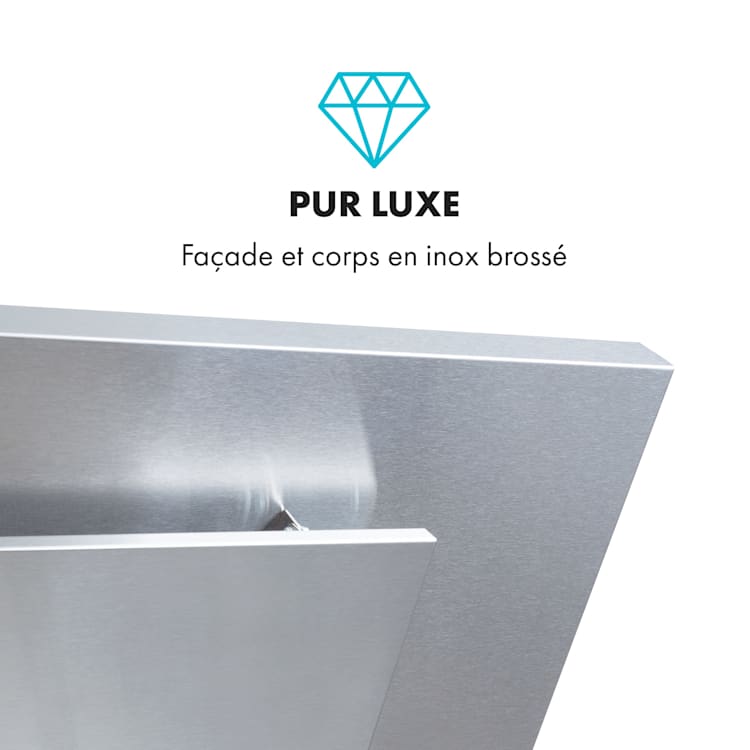 Athena 90 afzuigkap 90 cm 300 m³/h 69 W edelstaal 90 cm | Zilver