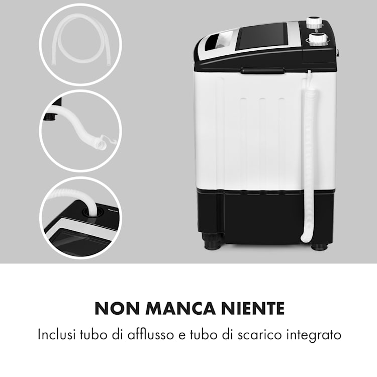 Bubble Boost lavatrice 260 W 3 kg timer 0-10 min. nero